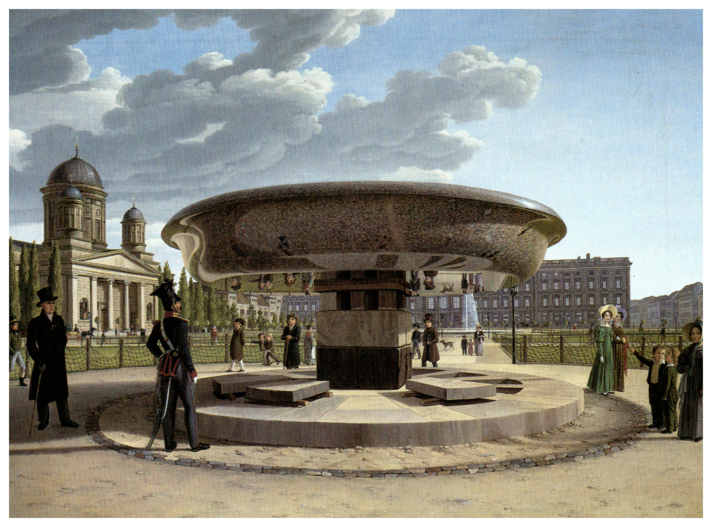 Johann Erdmann Hummel, Die Granitschale im Berliner Lustgarten, 1831