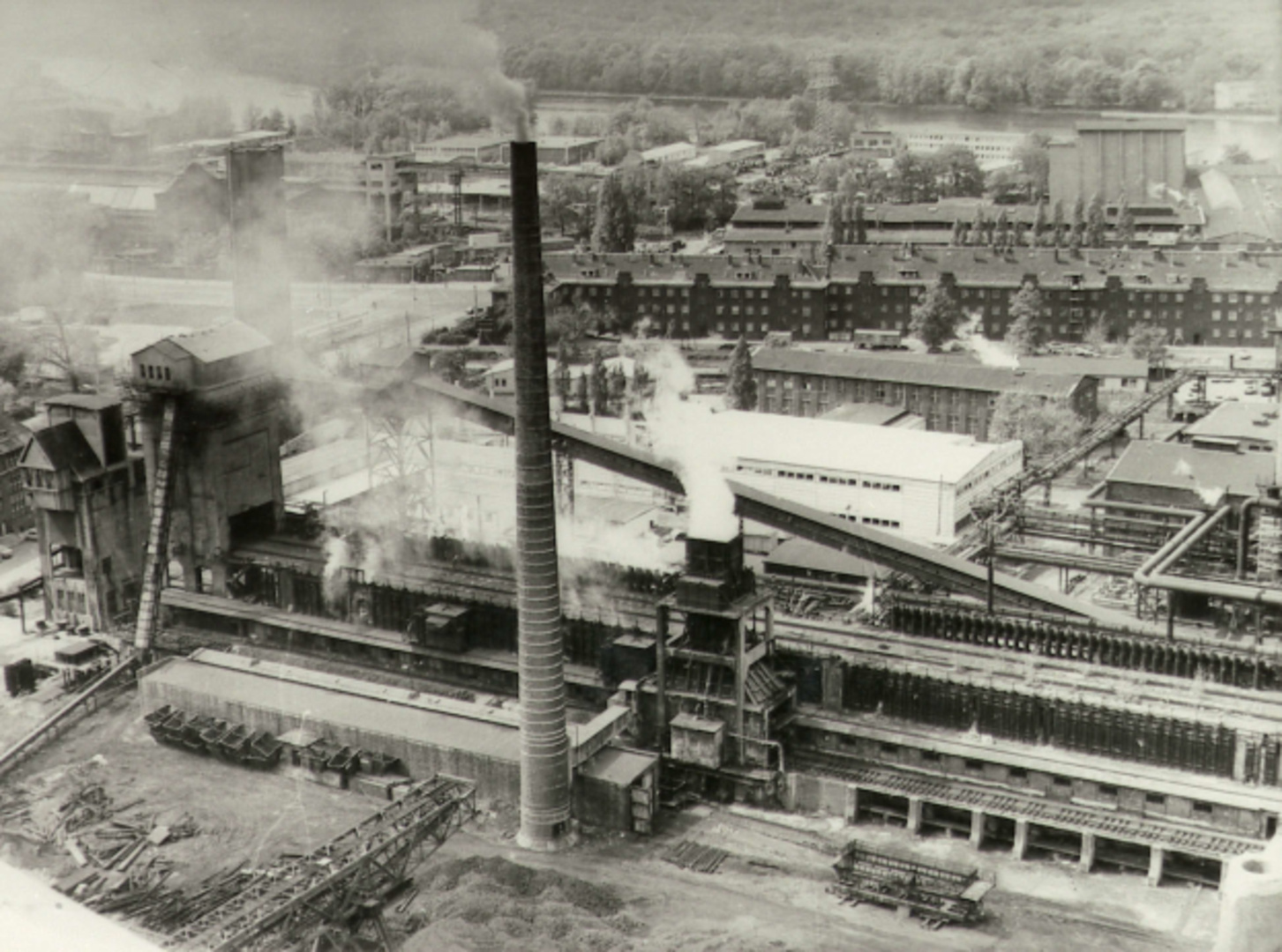 VEB Gaswerk Lichtenberg, die letzte Aufnahme vom noch funktionierenden Gaswerk, 1984